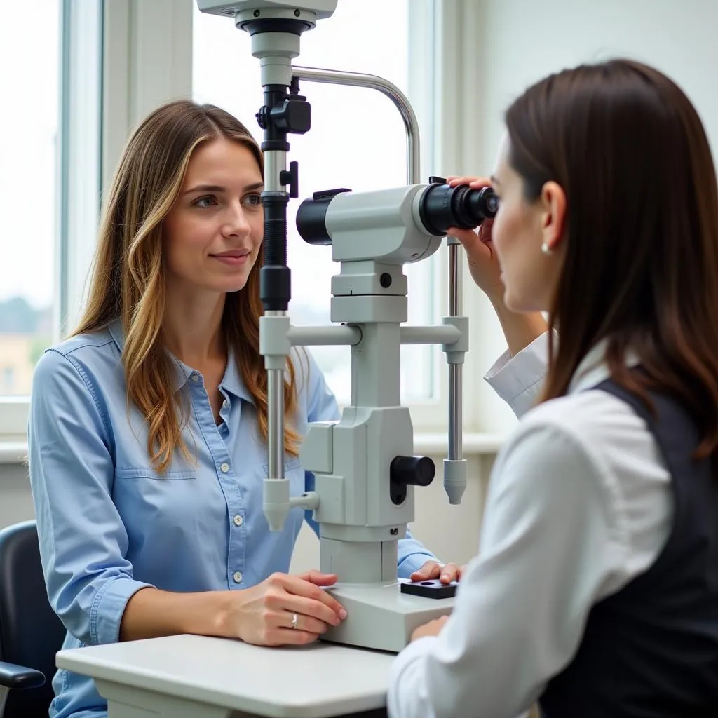 Consultation avec un ophtalmologiste