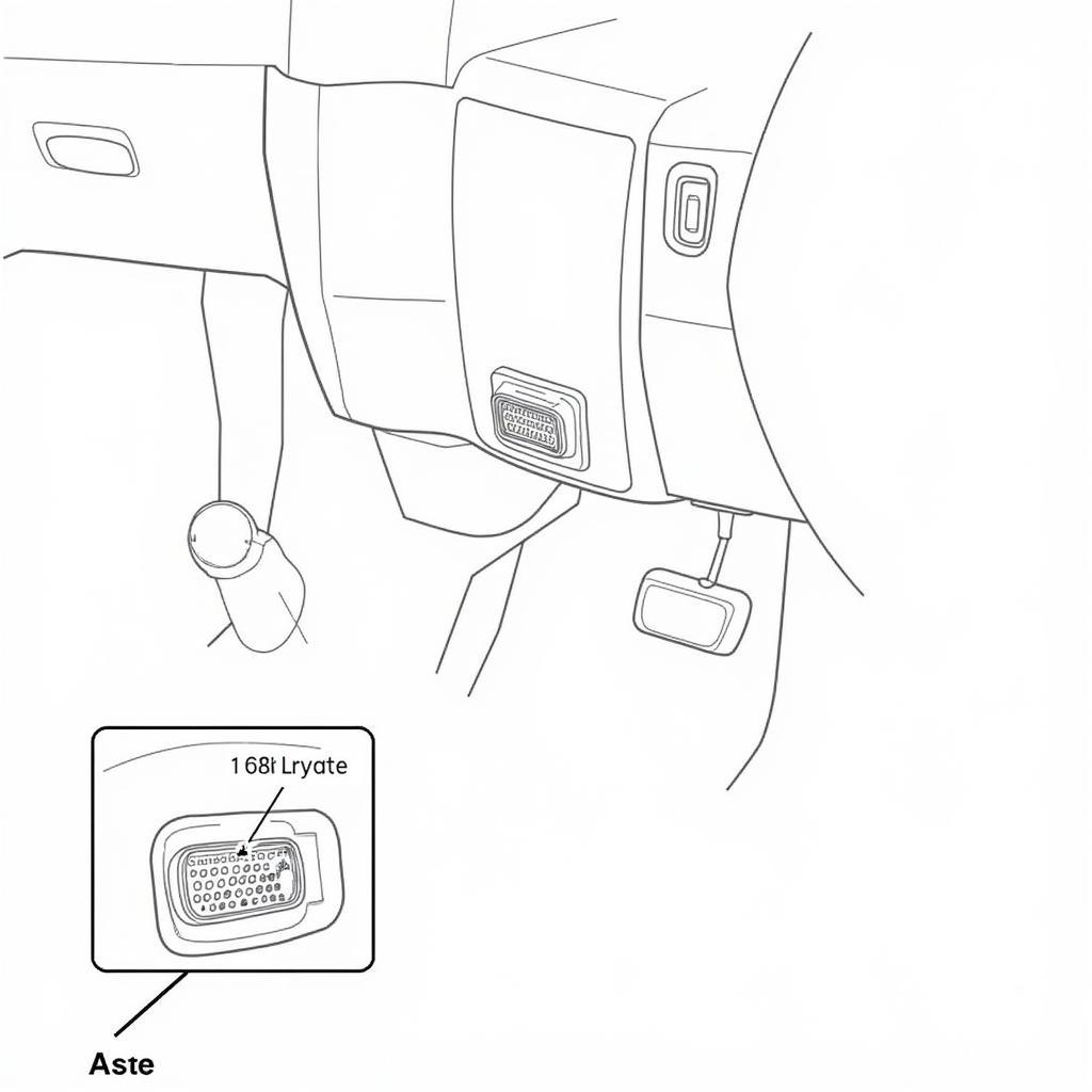 Emplacement du port OBD sur un Ford Explorer 2002