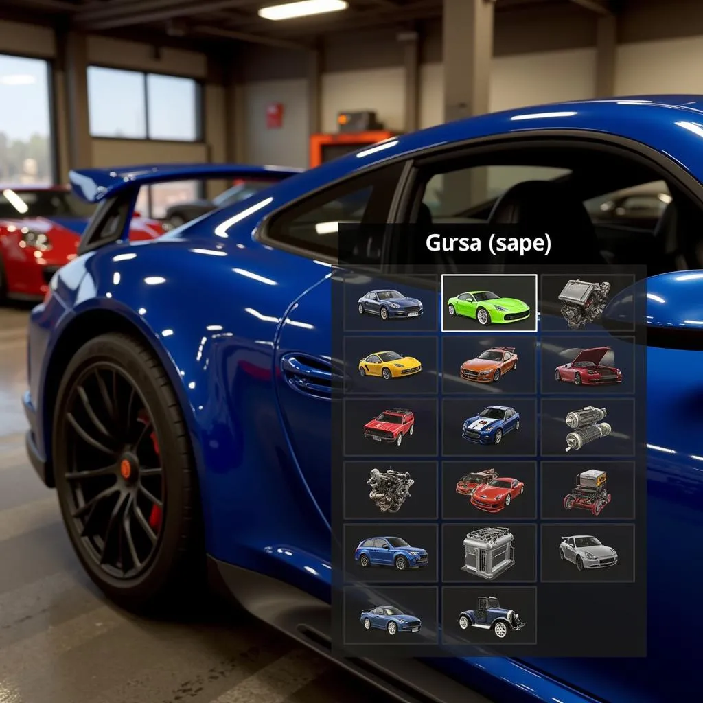 Options de personnalisation dans le garage de Forza Horizon 5