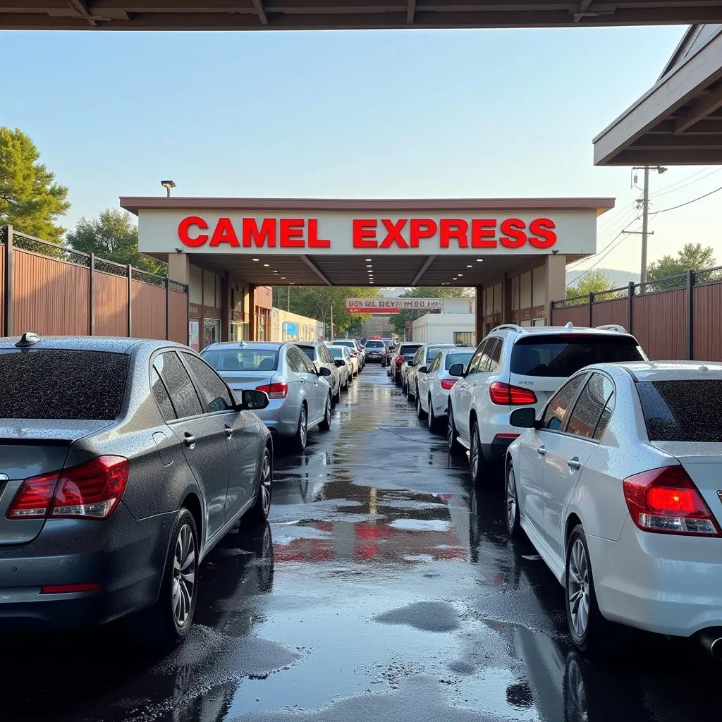 Lavage auto express Camel en action