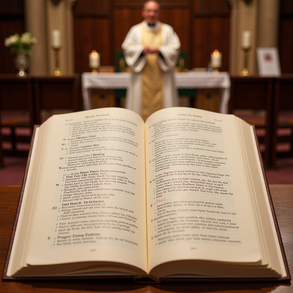 Livret de messe: guide liturgique pour le prêtre et les assistants