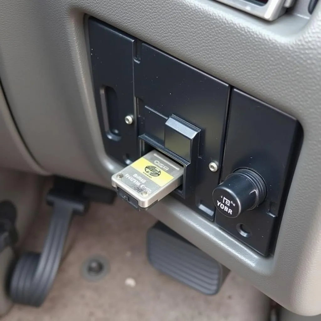 Emplacement du connecteur OBD sur un Ford Explorer 1996