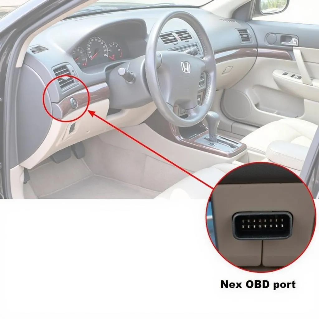 Localiser le Port OBD sur une Honda Accord 2001