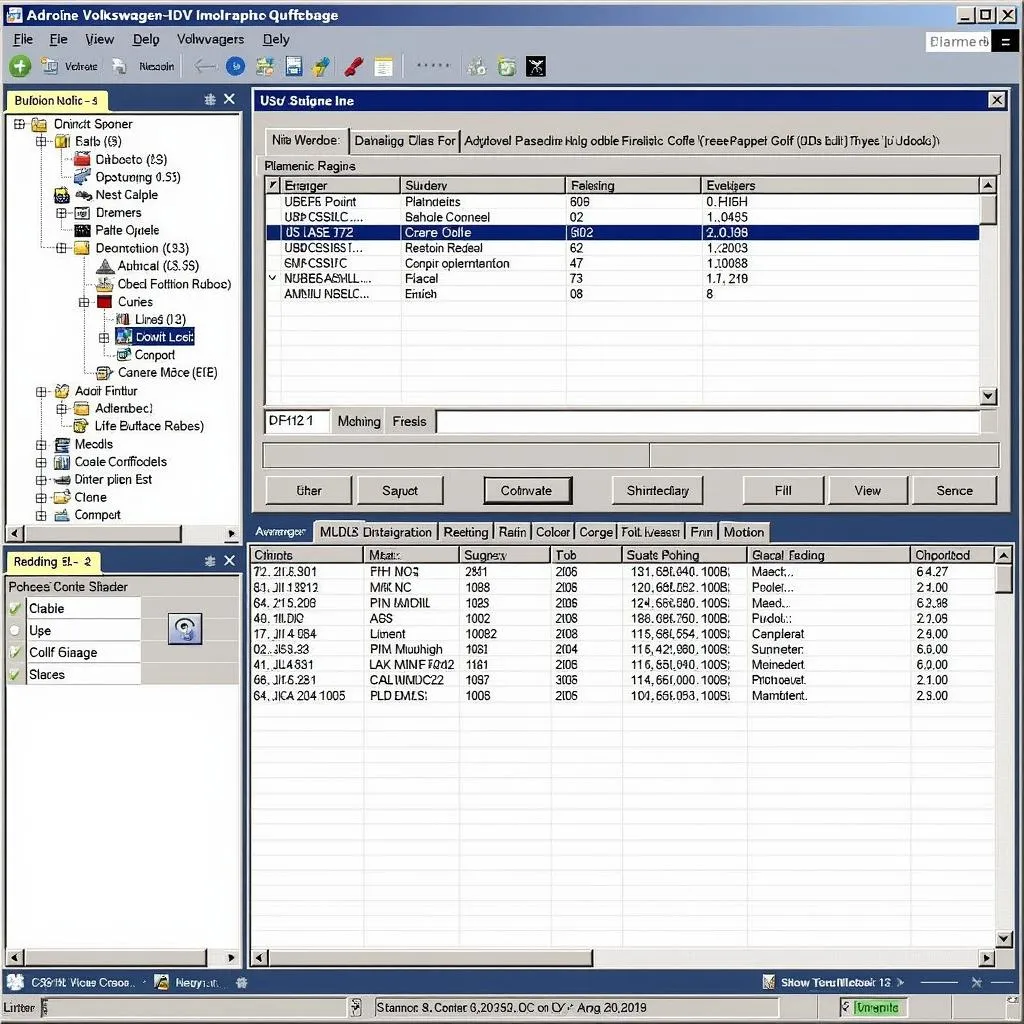 Logiciel VCDS sur un écran d'ordinateur