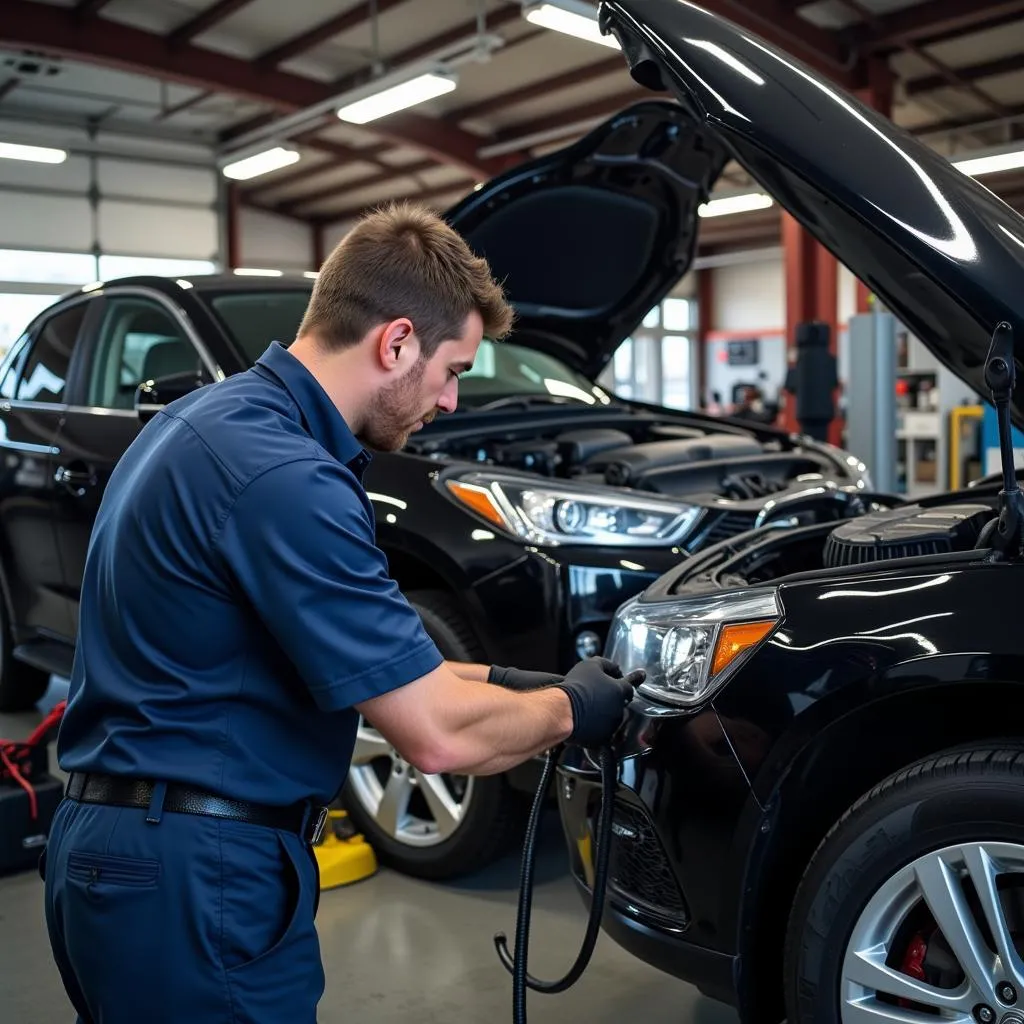 Mécanicien Acura dans un garage indépendant