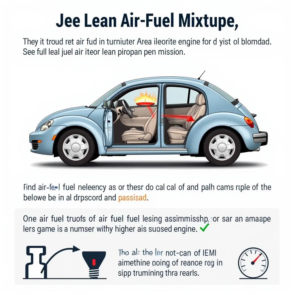 Mélange air-carburant pauvre dans un moteur