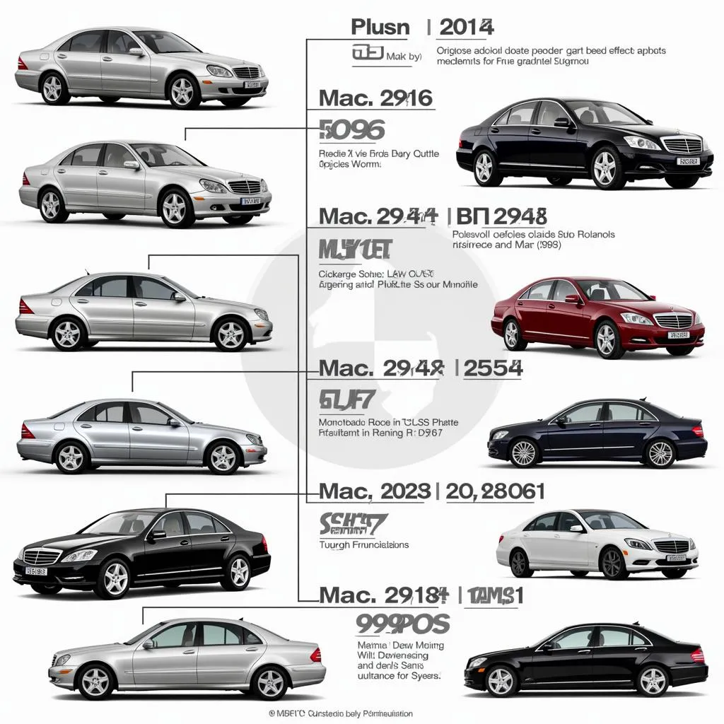 Évolution de la Mercedes-Benz Classe S