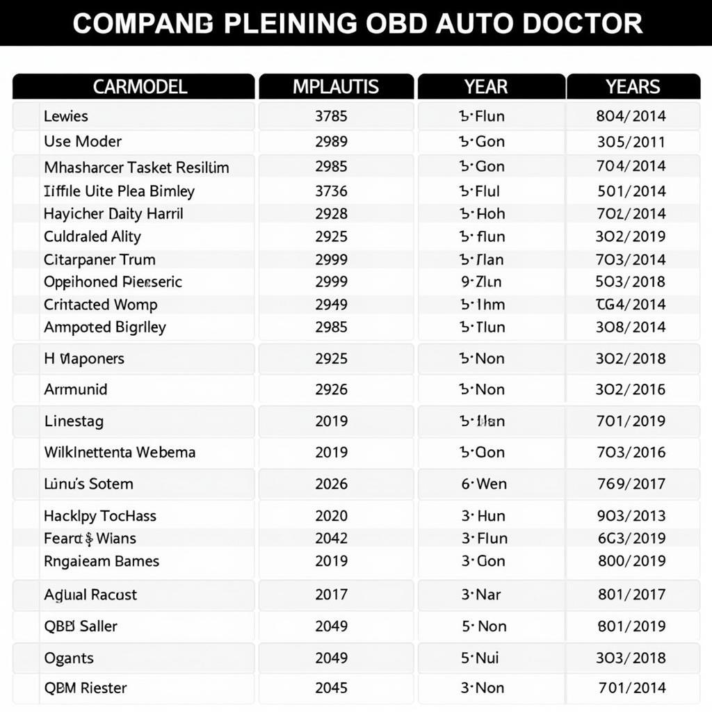 OBD Auto Doctor - Compatibilité