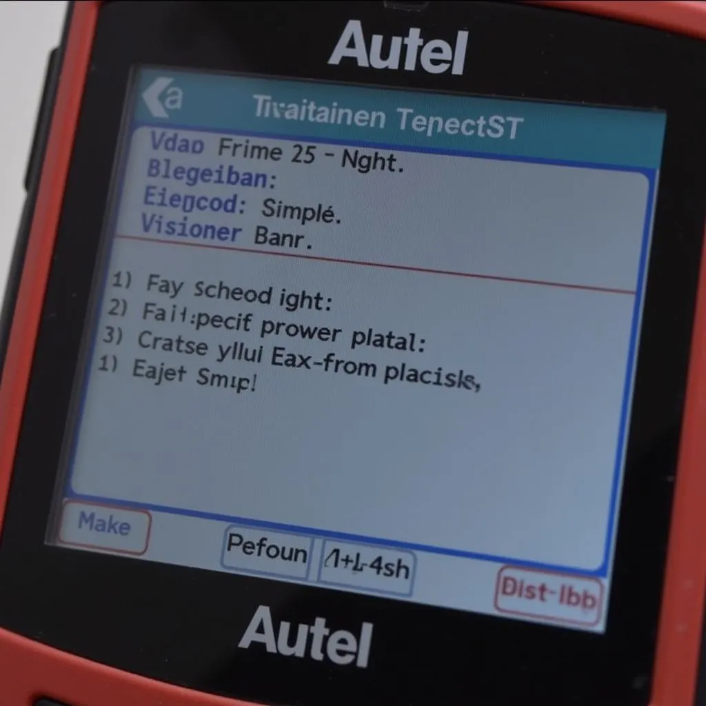 Écran de Code d'Erreur OBD