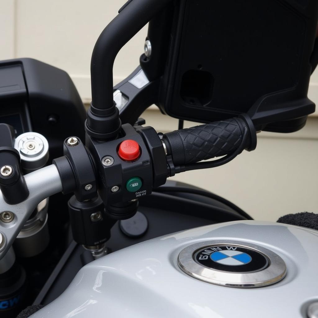 Connecteur OBD sur une moto BMW