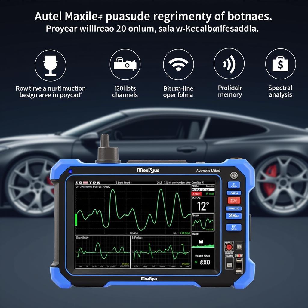 Oscilloscope portable Autel MaxiSys Ultra