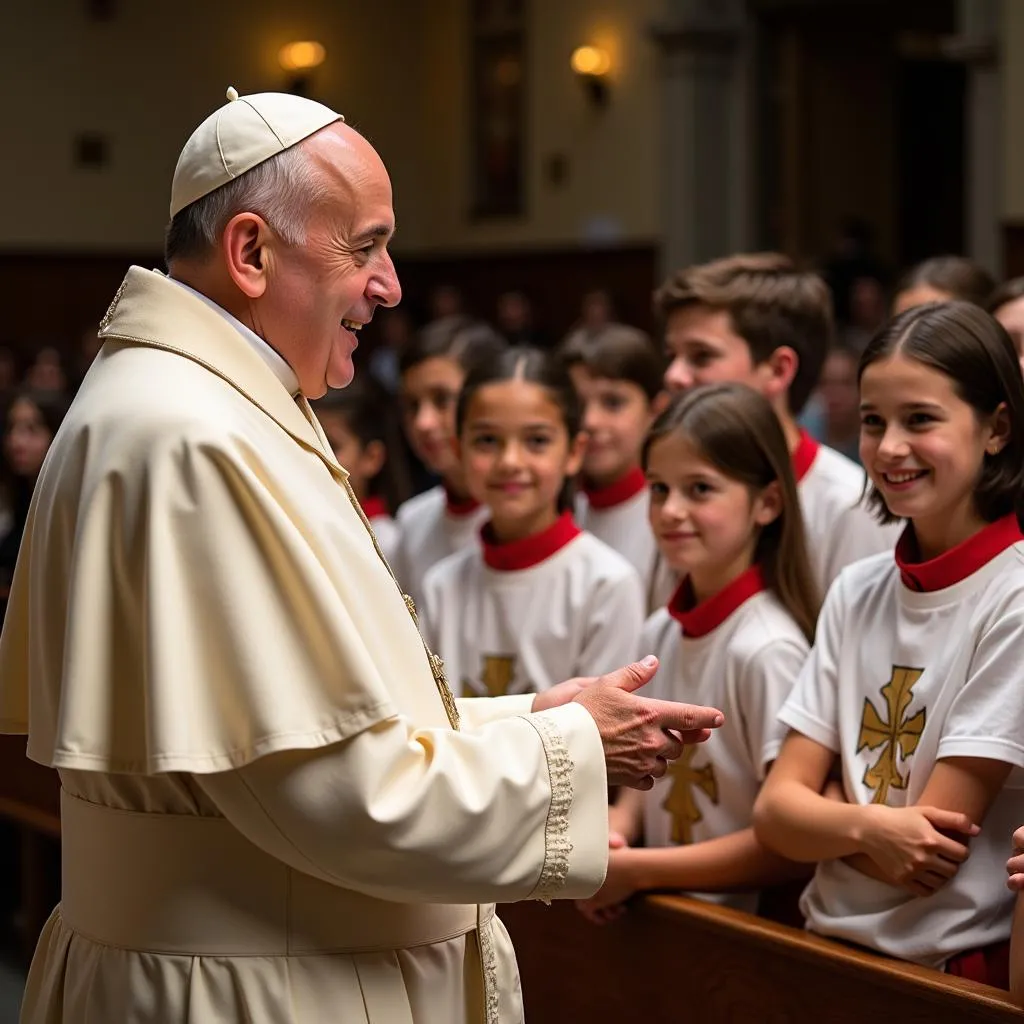 Le pape s'adresse aux servants d'autel