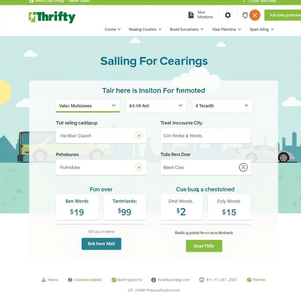 Réservez votre voiture Thrifty en ligne