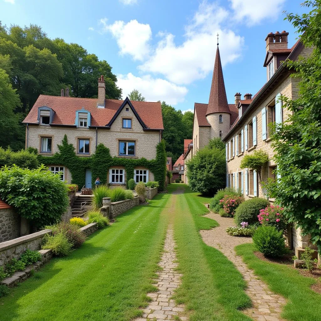 Un village charmant dans le département de l'Oise