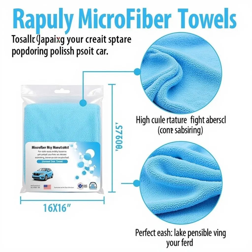 Serviettes en microfibre pour lavage de voiture