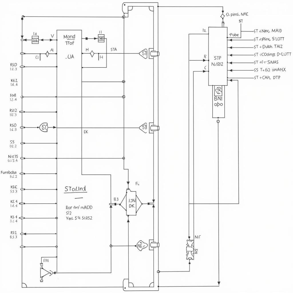 Schéma de brochage du ST Link