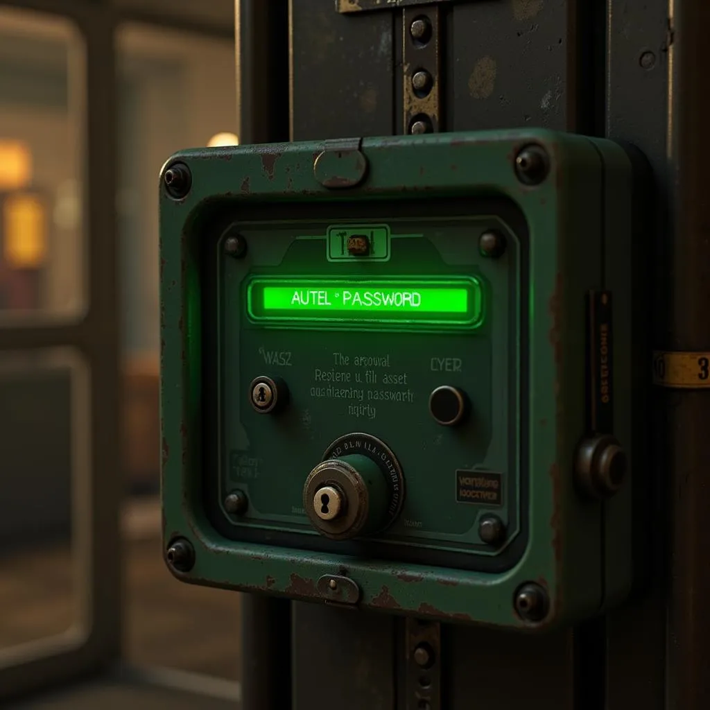 Terminal verrouillé exigeant le mot de passe de l'autel dans Fallout 4