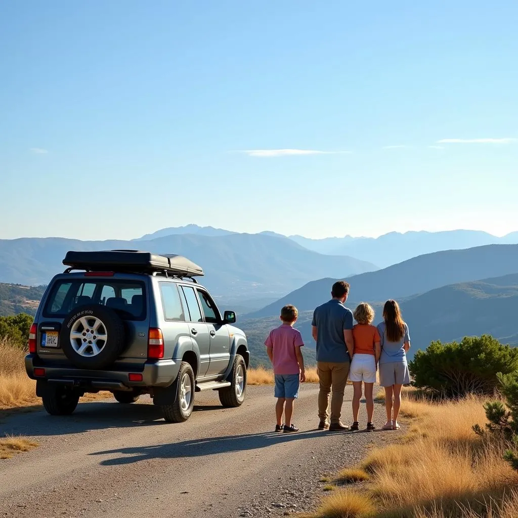 Voiture familiale en Corse