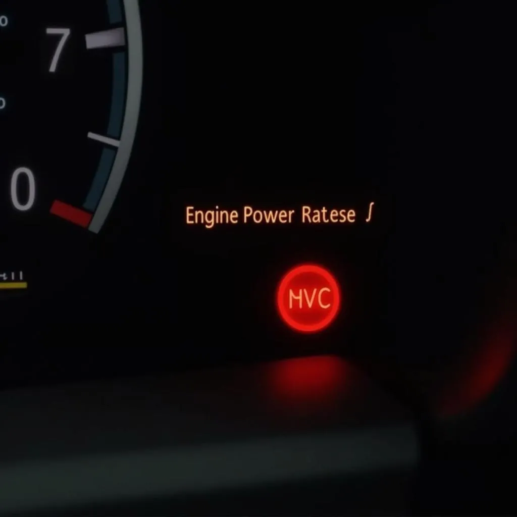 Voyant "Engine Power Reduced" allumé sur le tableau de bord d'une Chevrolet Malibu 2013.