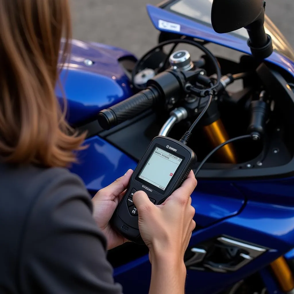 Utilisation d'un lecteur de code OBD2 sur une Yamaha R1