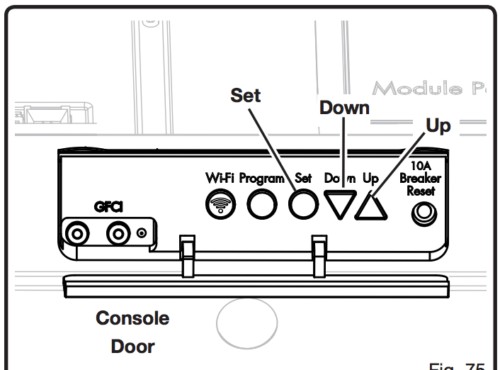 Accessing Ryobi Garage Door Opener Programming Buttons